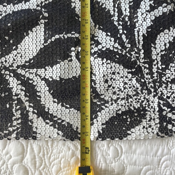 Lilly Pulitzer Courtin Sneak A Peek Black White Sequin Shift Dress 6 $268 - Picture 9 of 9